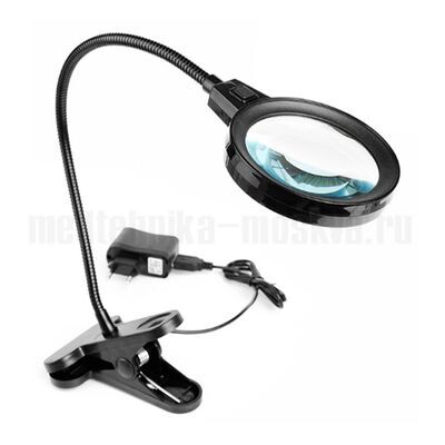 Лупа настольная на прищепке Kromatech ZB667-75