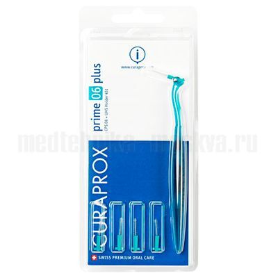 Набор 
Curaprox Prime Set: 5 ершиков CPS06 (синий) с держателем UHS451