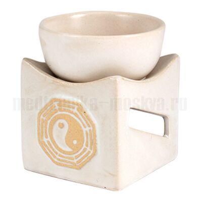 Керамическая аромалампа «Инь Ян Квадро», цвет ассорти