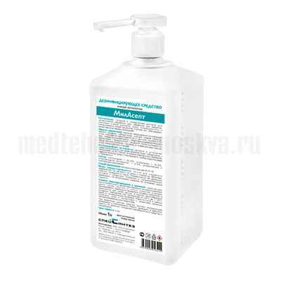 МилАсепт кожный антисептик с дозатором, 1 литр