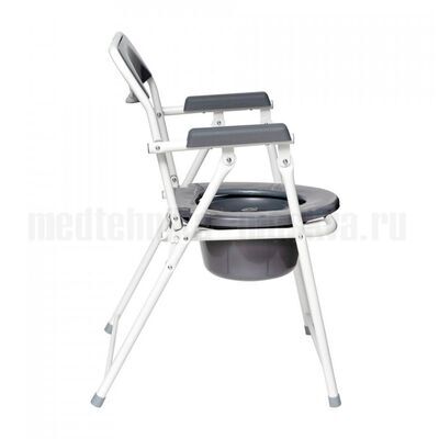 Кресло-туалет Barry WC600w складное, вид сбоку
