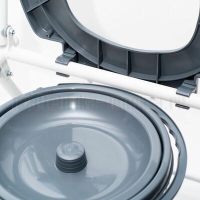 Кресло-туалет Barry WC600w складное, судно с крышкой