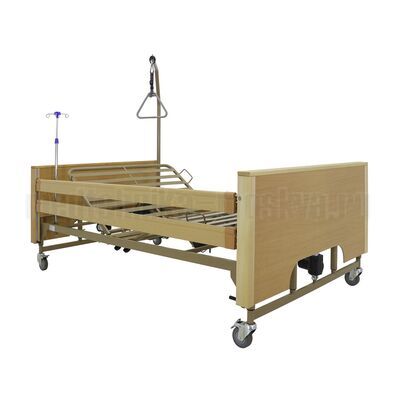 Кровать медицинская функциональная Med-Mos электрическая YG-1 со стальным ложем шириной 120 см, вид сзади