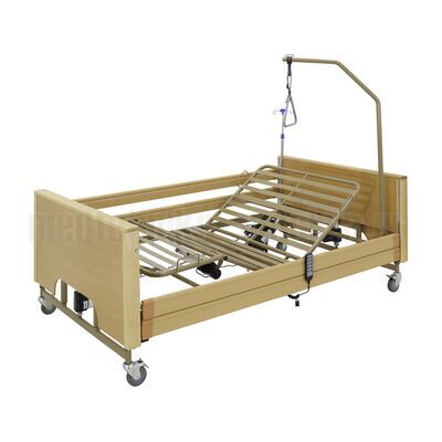 Кровать медицинская функциональная Med-Mos электрическая YG-1 со стальным ложем шириной 120 см, общий вид