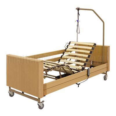 Кровать медицинская функциональная Med-Mos электрическая YG-1 с деревянным ложем шириной 90 см