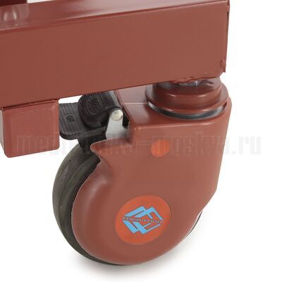 Кровать медицинская функциональная Med-Mos механическая Е-31 спинки ЛДСП, колеса с тормозами