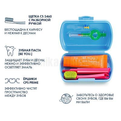 Дорожный набор Curaprox BE YOU, в голубом боксе описание