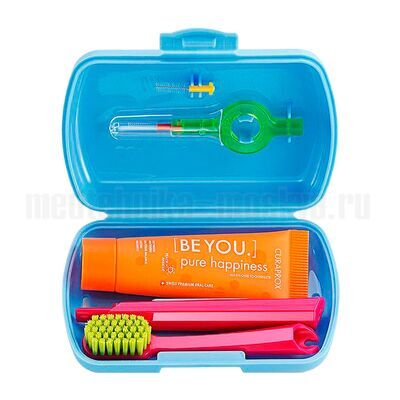 Дорожный набор Curaprox BE YOU, в голубом боксе