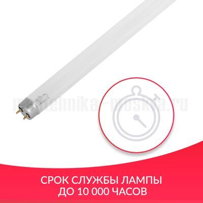Срок службы лампы до 10000 часов