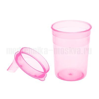 Поильник BESIDE с крышкой-носиком 200 мл, розовый